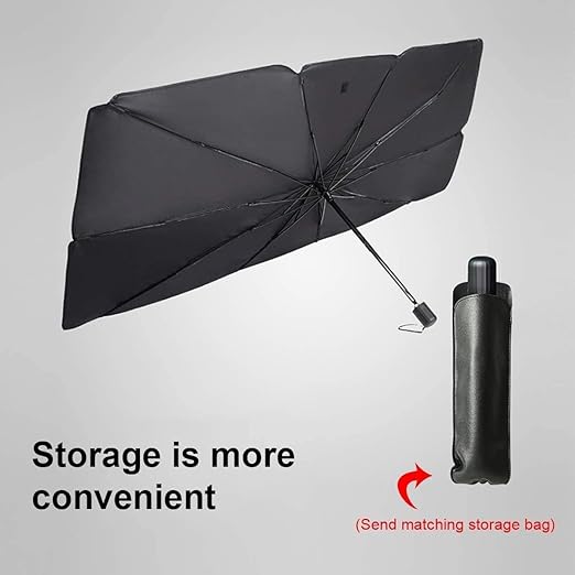 Car Sun Shade for Windshield Foldable Car Sun Umbrella for UV Sun and Heat Protection Foldable Sun Shade