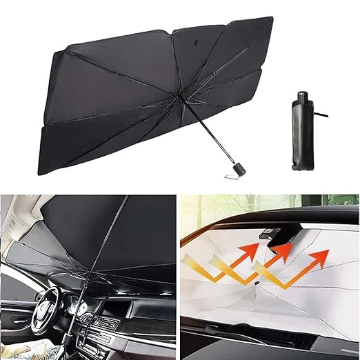 Car Sun Shade for Windshield Foldable Car Sun Umbrella for UV Sun and Heat Protection Foldable Sun Shade