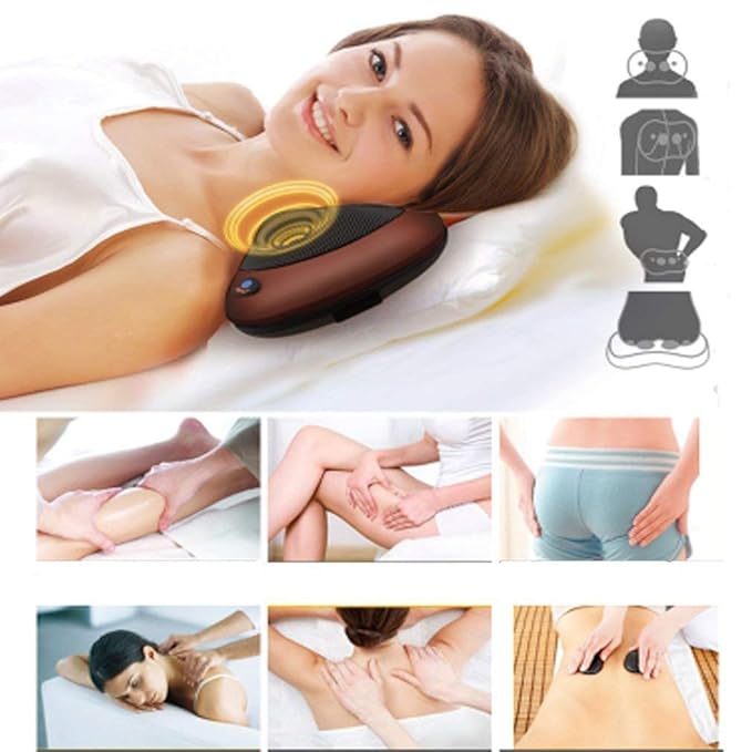 Car Seat Electric Pillow Massager For Body Pain Relief