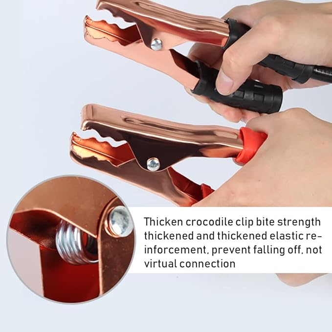 BOOSTER CABLE ALLIGATOR CLAMPS EMERGENCY POWER CHARGING JUMPER CABLE&nbsp; CAR BATTERY STARTER CABLE