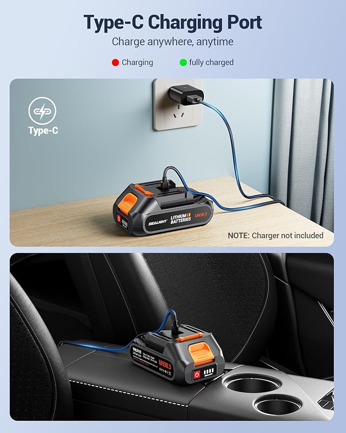 Car Vacuum Portable Cordless, High Power Suction and Air Duster, 7 in 1 Handhle Vacuum Cleaner for Car