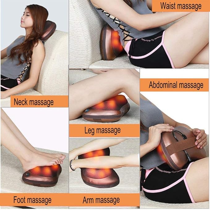 Car Seat Electric Pillow Massager For Body Pain Relief