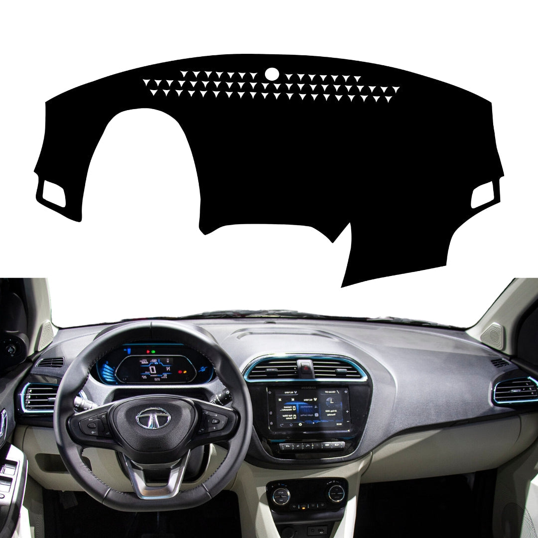 Car dashboard cover with steering wheel and interior view